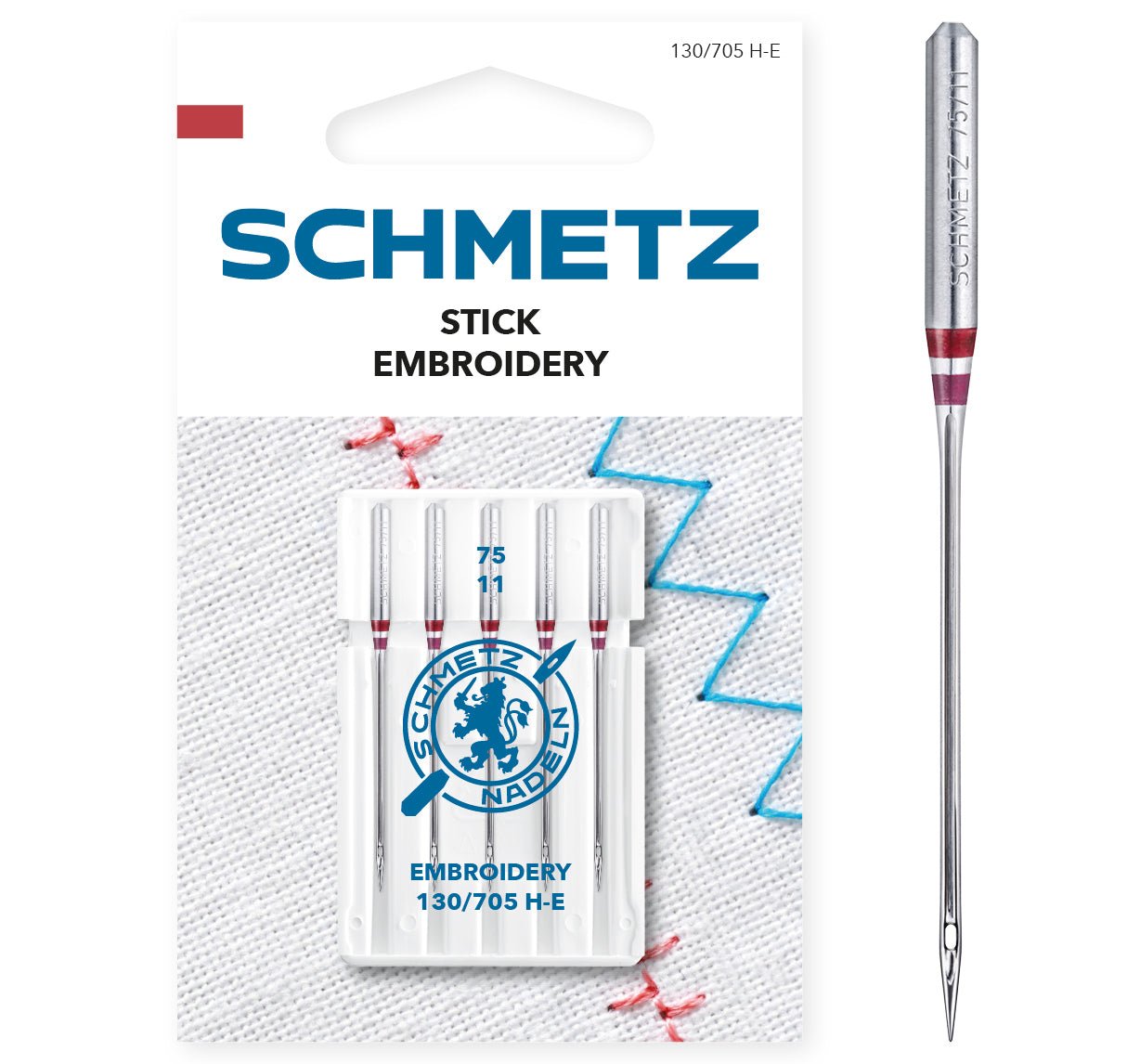 Schmetz Stick - Nadeln 5er Packung Stärke 75 - Nähmaschinen SCHWAAK